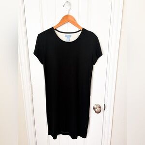 Horny Toad Shift Dress Black Size Medium Cotton Lyocell Short Sleeve